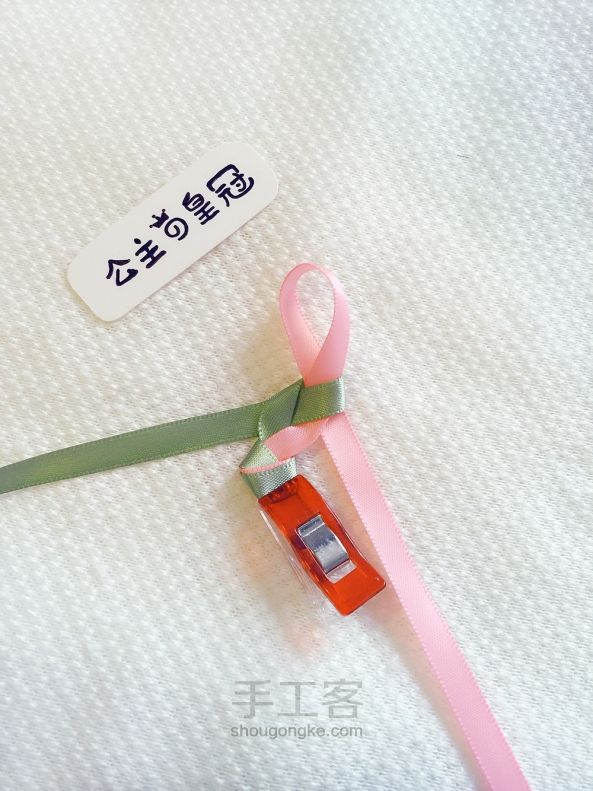 【成品可购】教你手工编织日系甜美小清新发箍 第5步