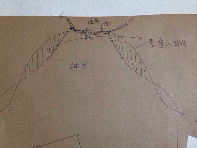【回眸】用旧T恤推版插肩袖纸样 第12步