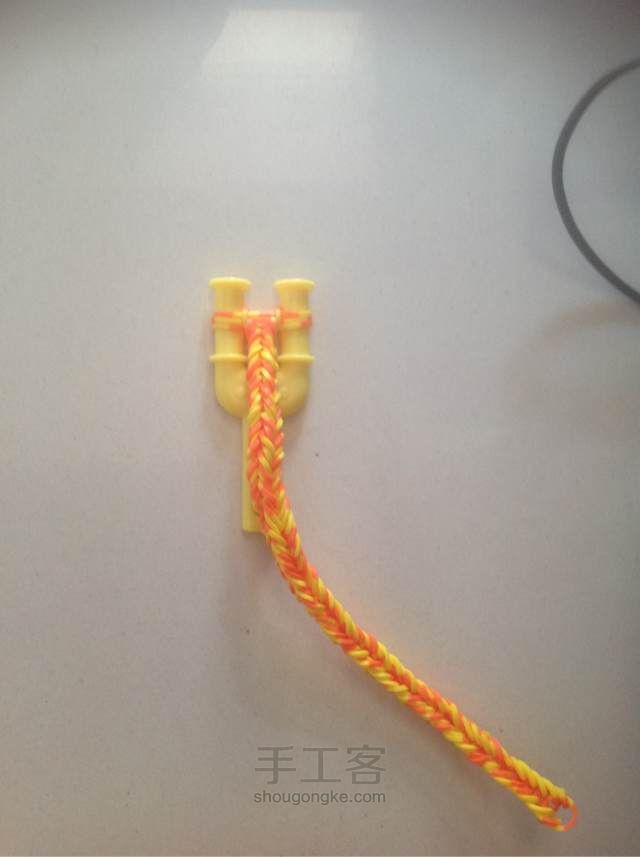 橡皮绳编织 第13步