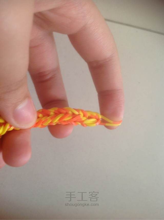 橡皮绳编织 第17步