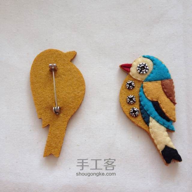 实拍：韩网漂亮的小鸟胸针 第20步