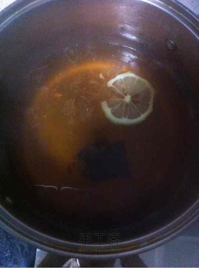 柠檬红茶。 第4步