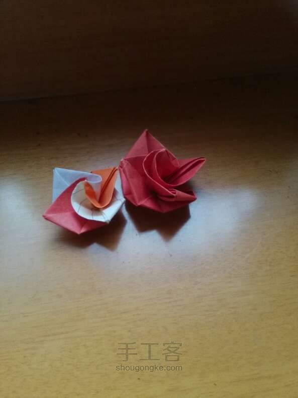 折纸玫瑰花 第1步