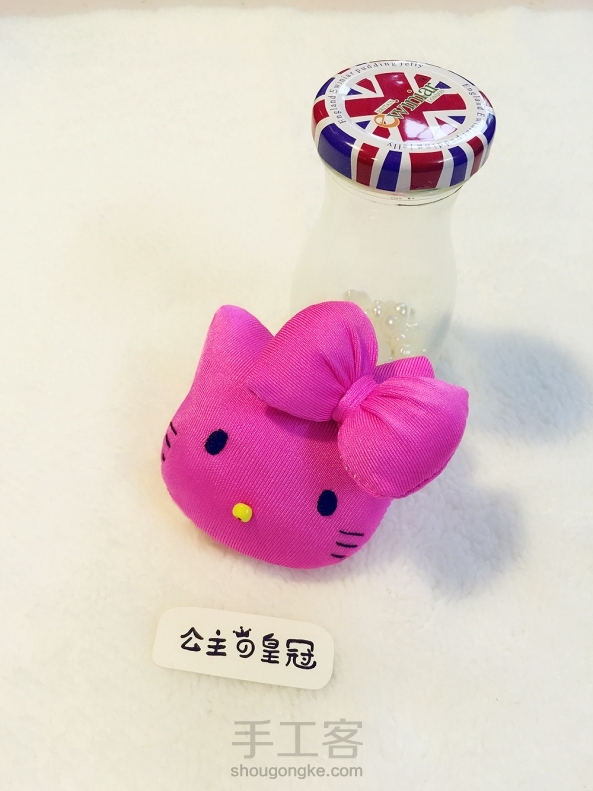 【公主手作】hello kitty针插【原创】教程已发布~~HELLO KT,又叫：ハローキティ,凯蒂猫，充满可爱气息的Kitty针插 第3张