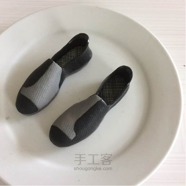 懒兔子软陶鞋子教程 第9步