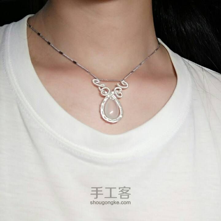 绕线项链女神款～ 第9步