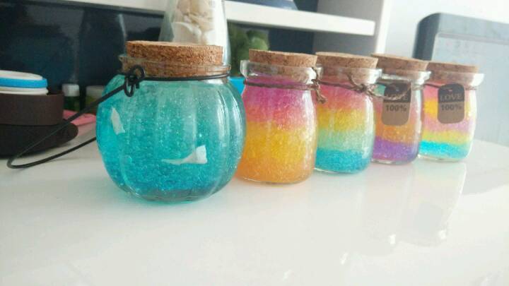 海洋和彩虹的梦【玻璃瓶制作】 第5步
