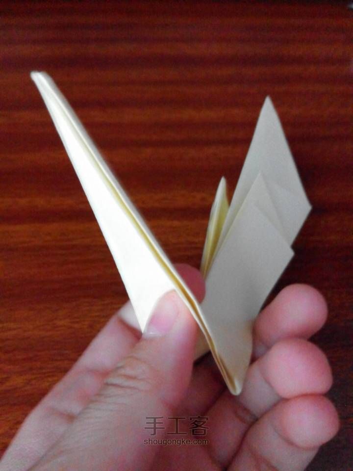 💚折纸开屏的孔雀💙 第14步