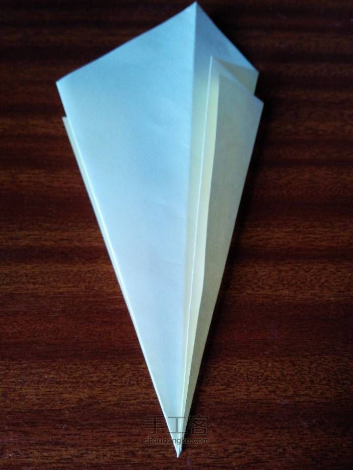 💚折纸开屏的孔雀💙 第5步