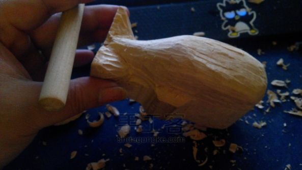 门外娘的新手木雕鲸鱼 第8步
