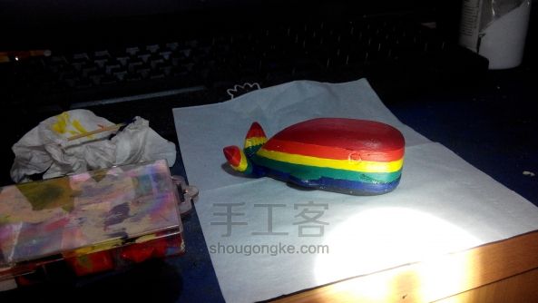 门外娘的新手木雕鲸鱼 第20步