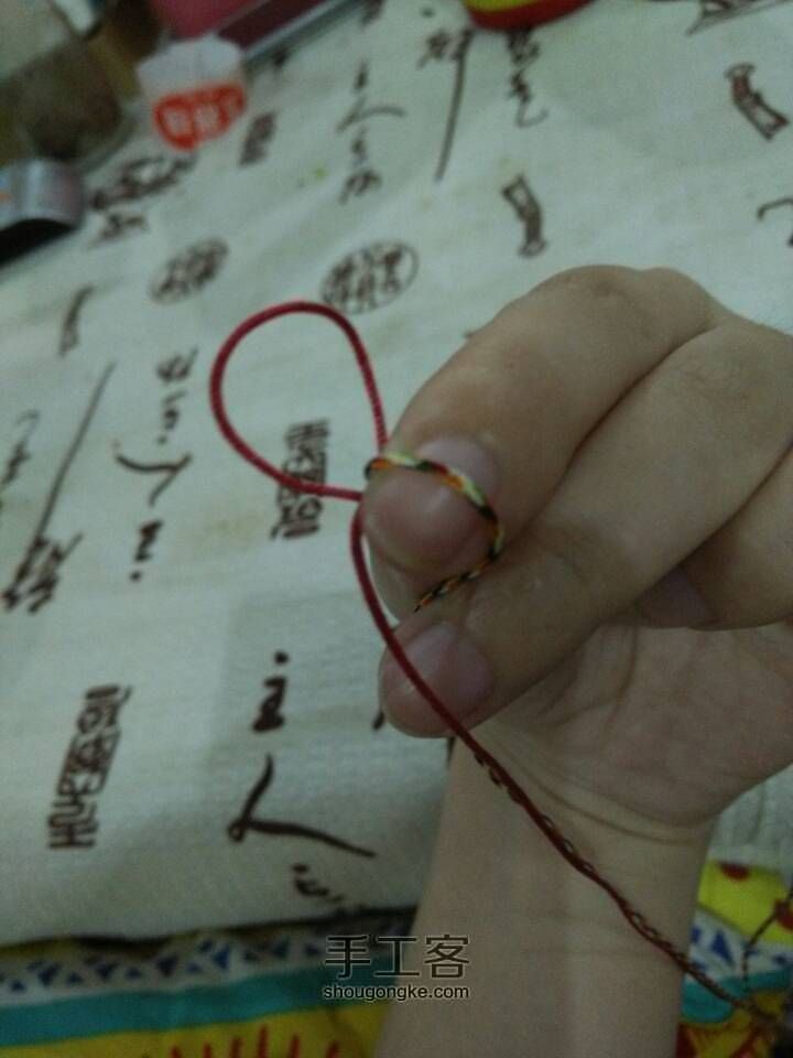 金刚结手链 第7步