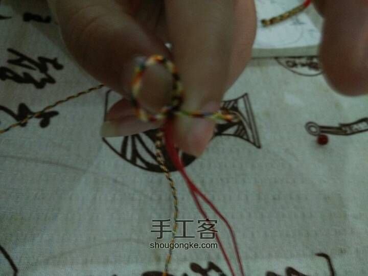 金刚结手链 第21步