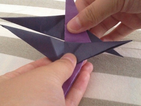 折纸四角星教程 第15步