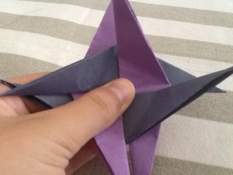 折纸四角星教程 第16步