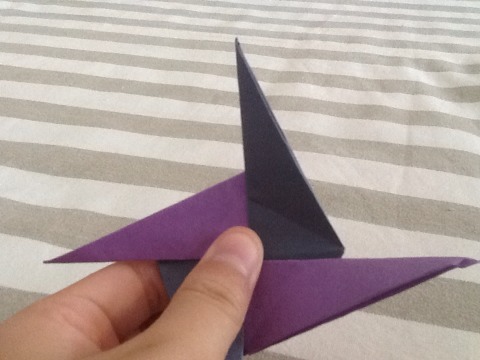 折纸四角星教程 第24步