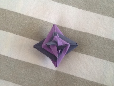 折纸四角星教程 第25步