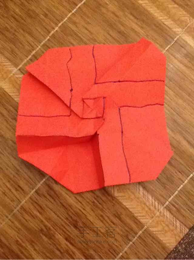 折纸 川崎玫瑰 第24步