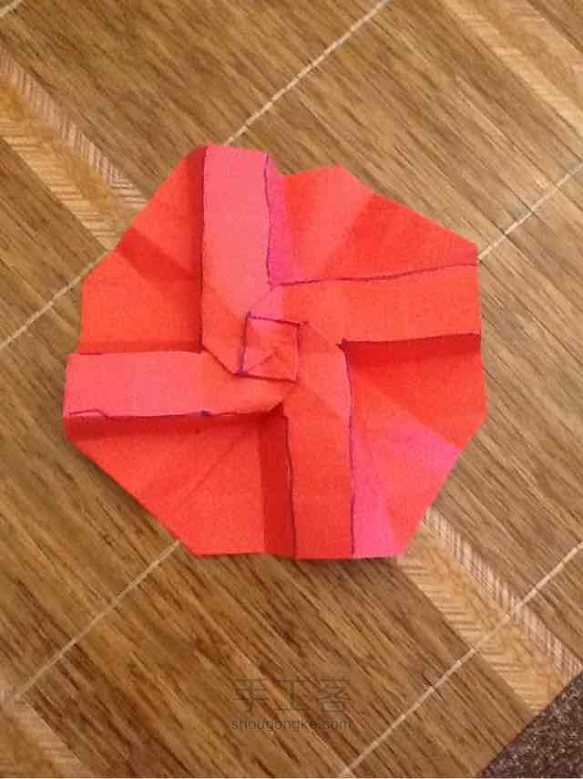 折纸 川崎玫瑰 第25步