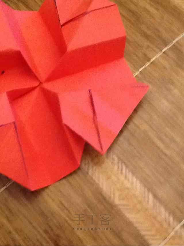 折纸 川崎玫瑰 第28步