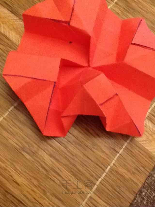 折纸 川崎玫瑰 第30步
