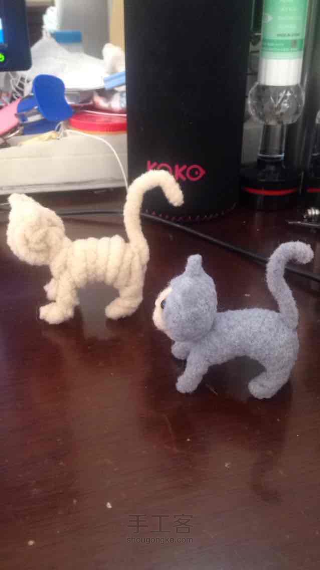 羊毛毡扭棒小猫咪教程 第29步