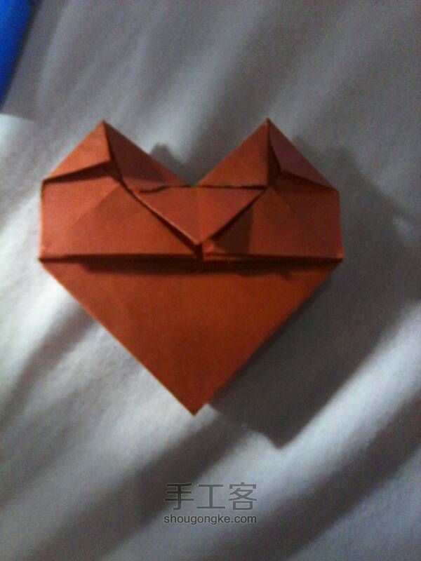 折纸 爱心，做一个给你的心爱的人（详细） 第13步