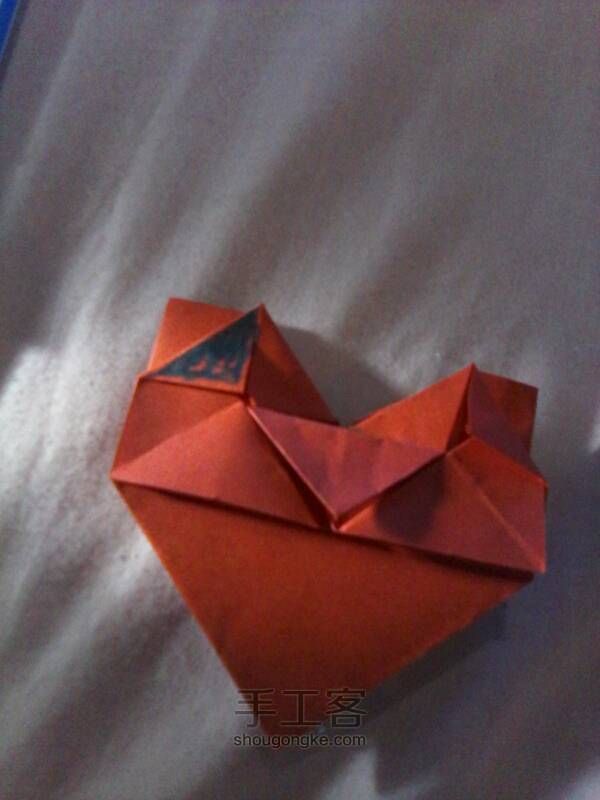 折纸 爱心，做一个给你的心爱的人（详细） 第12步