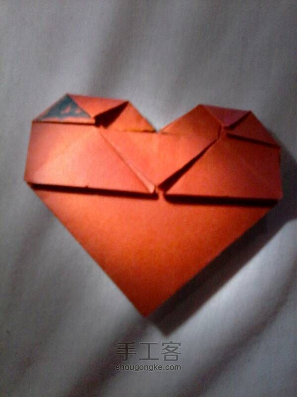 折纸 爱心，做一个给你的心爱的人（详细） 第14步