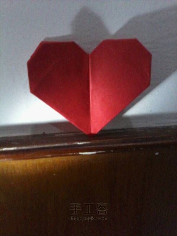 折纸 爱心，做一个给你的心爱的人（详细） 第16步