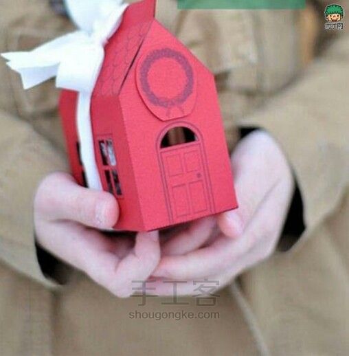 DIY有趣的小房子造型纸艺礼盒手工制作教程 第1步