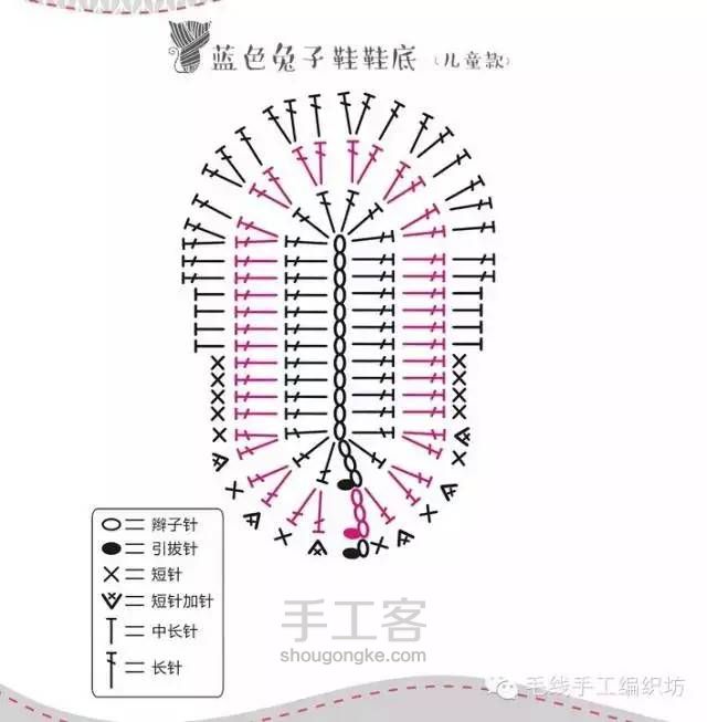 【转载】 钩织 亲子鞋 第9步