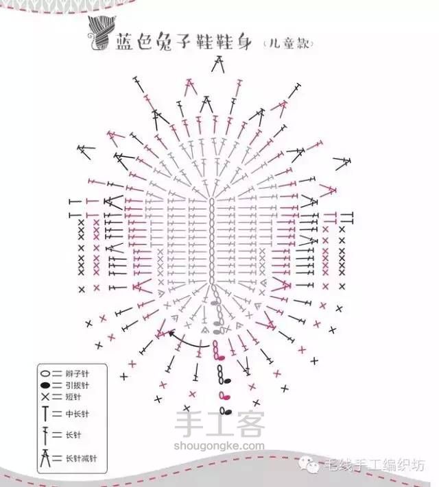 【转载】 钩织 亲子鞋 第10步