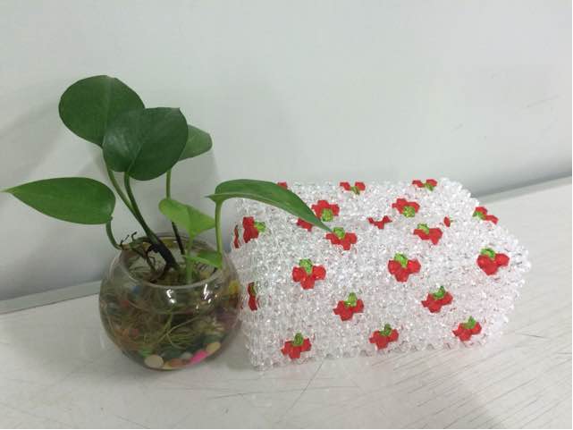 串珠樱桃🍒纸巾盒 第4步