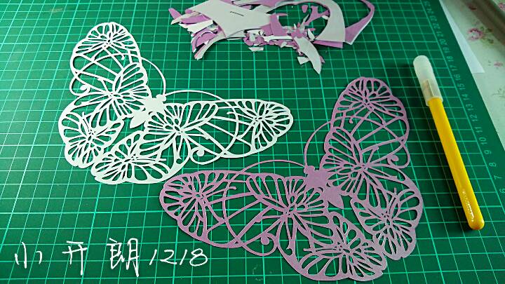 简单的蝴蝶纸雕，希望大家喜欢～欢迎点赞呦～ 第8步