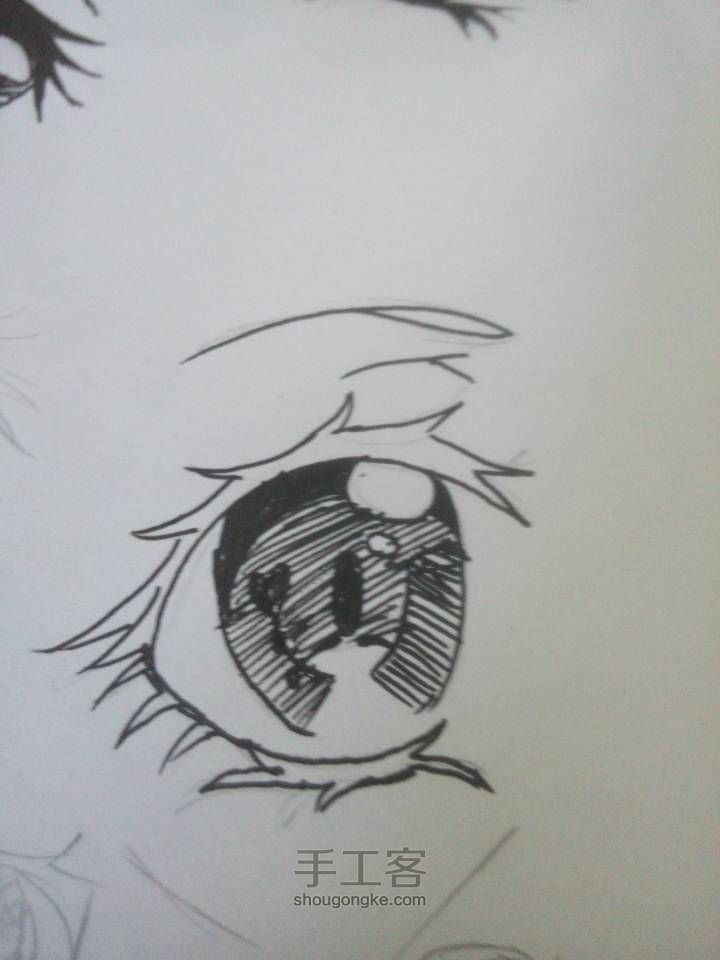 【黑♥猫】漫画课堂——六种漫画眼睛画法 第23步