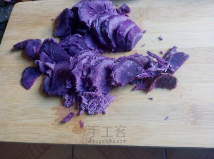 紫薯红豆糕 第1步