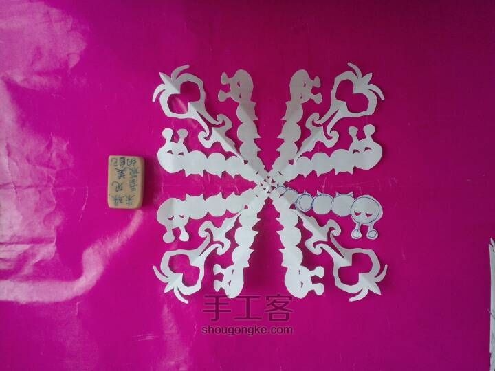 团花之毛毛虫变蝴蝶 第4步