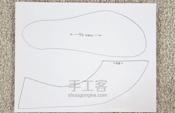 转自俄罗斯手工网 家居鞋 第1步