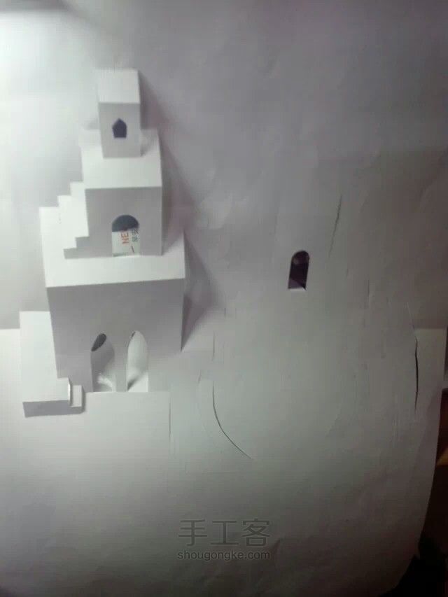 白雪城堡 纸雕作品 第4步