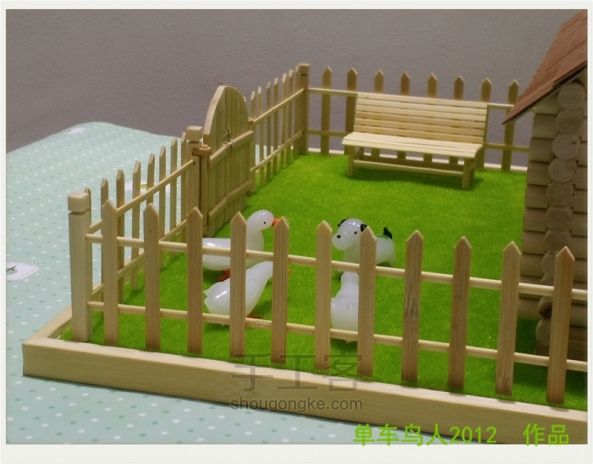 手工木屋模型“原木森林小屋” 第3步