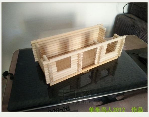 手工木屋模型“原木森林小屋” 第9步
