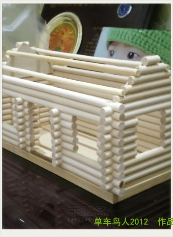 手工木屋模型“原木森林小屋” 第10步