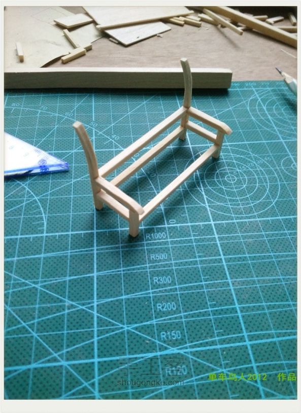手工木屋模型“原木森林小屋” 第17步