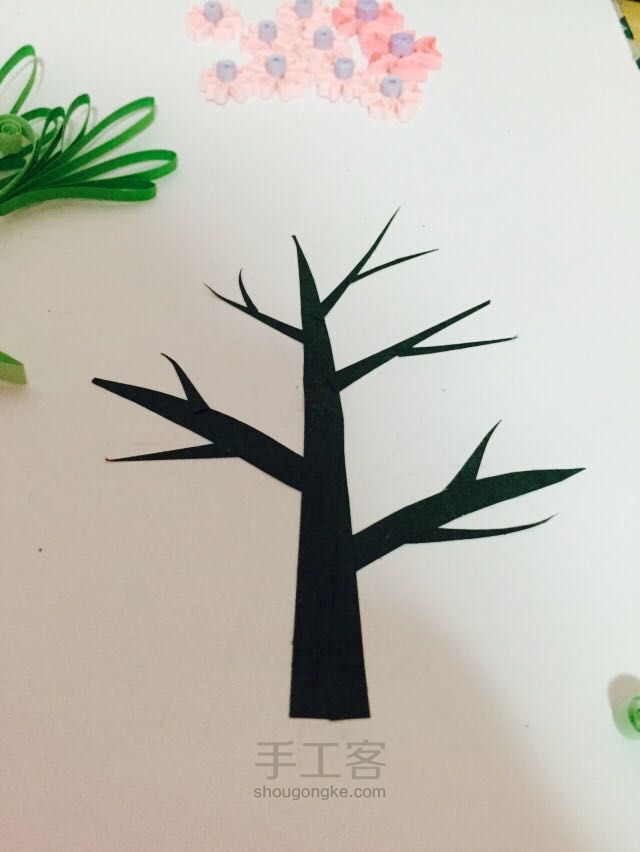 衍纸-一棵会开花的树 第1步