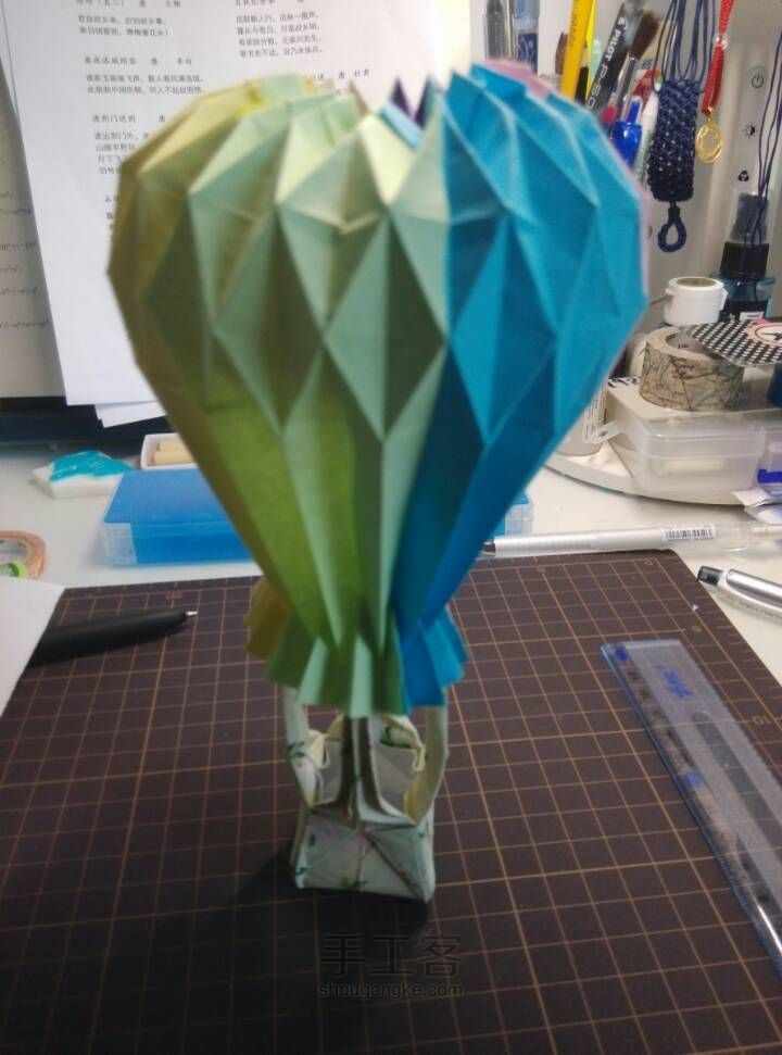 折纸热气球 第32步