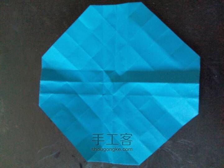 【三叶草】折纸——川崎玫瑰 第16步