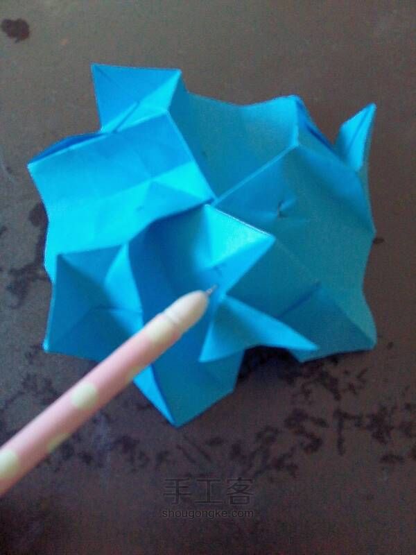 【三叶草】折纸——川崎玫瑰 第30步