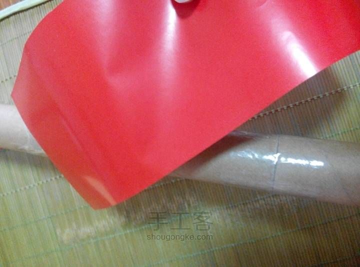 保鲜膜内芯做金箍棒 第7步