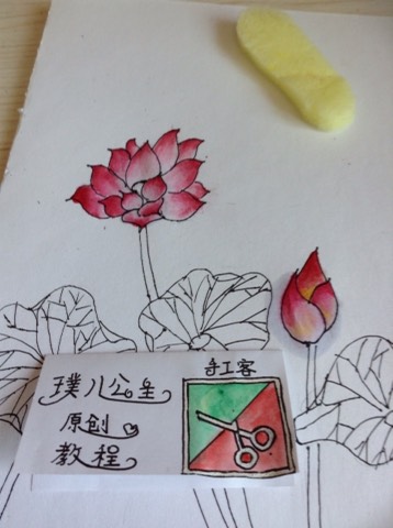 水彩荷花 第20步
